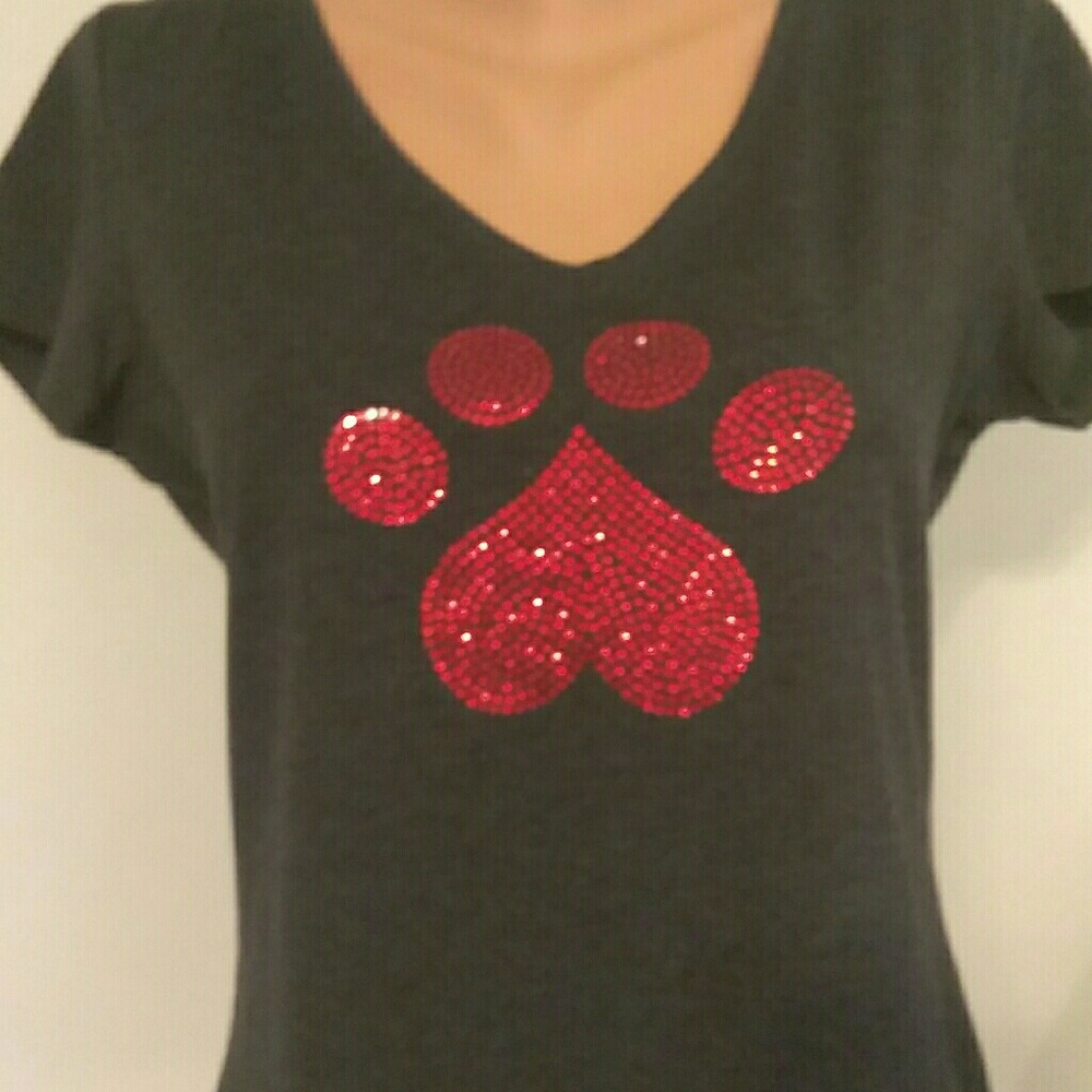 Heartpaw Rhinestone top